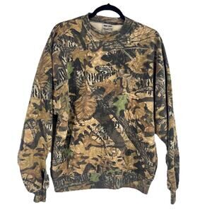 Vintage Jerzees Outdoors Advantage Camo Sweatshirt Men's Large 90s Made In USA